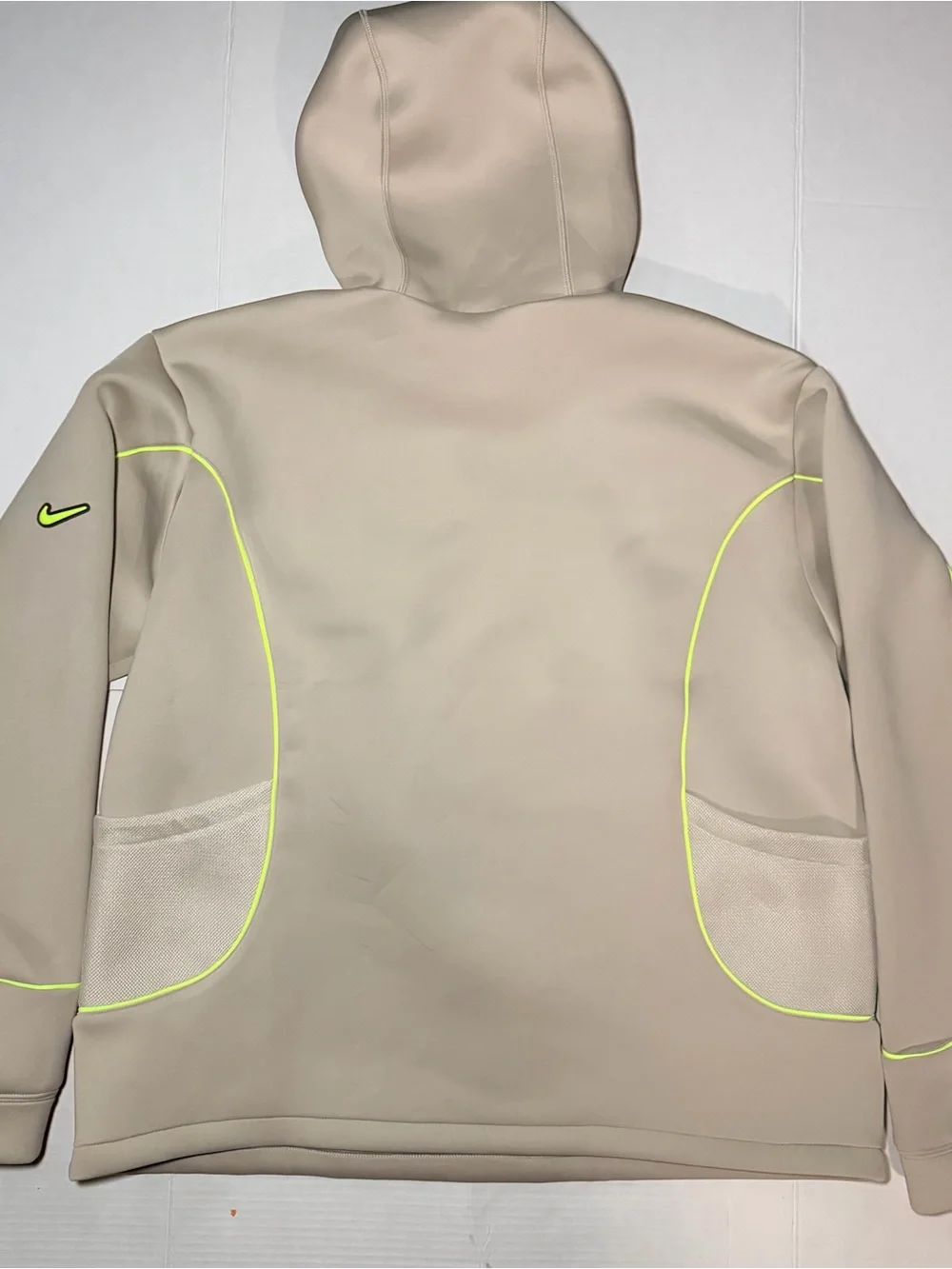 Nike Project F.R.O.G. Bubble Mesh Hoodie -IF1296-236 - Beige Men’s M-  NWT